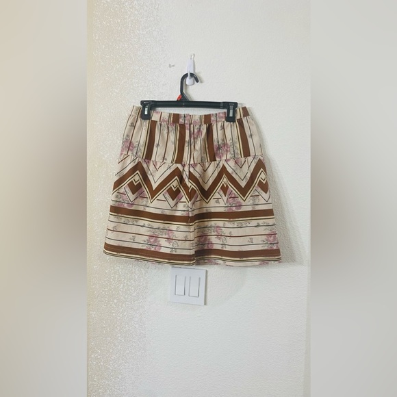 Anthropologie Tiny Raleigh abstract print Mini Skirt Size: M - Picture 5 of 8